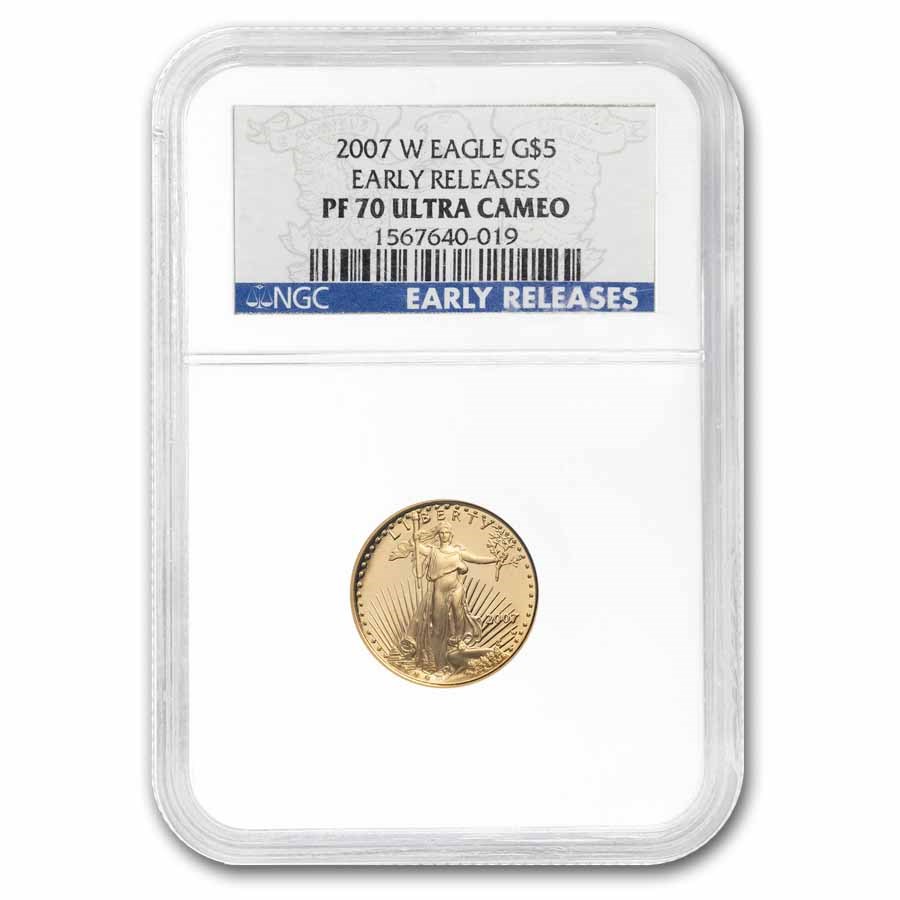 2007-W 1/10 oz Proof American Gold Eagle PF-70 NGC (ER)