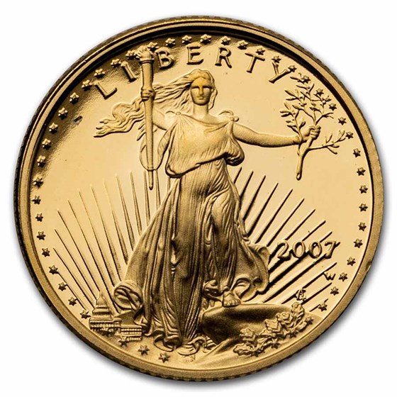 2007-W 1/10 oz Proof American Gold Eagle (w/Box & COA) 2007-W 1/10 oz Proof American Gold Eagle (w/Box & COA)