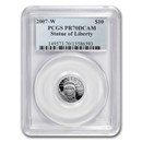 2007-W 1/10 oz Proof American Platinum Eagle PR-70 PCGS