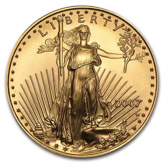 2007-W 1/2 oz Burnished American Gold Eagle (Capsule Only) 2007-W 1/2 oz Burnished American Gold Eagle (Capsule Only)
