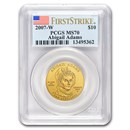 2007-W 1/2 oz Gold Abigail Adams MS-70 PCGS (FirstStrike®)