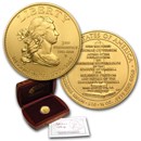 2007-W 1/2 oz Gold Jefferson's Liberty BU (w/Box & COA)