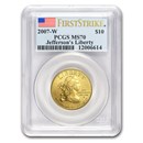 2007-W 1/2 oz Gold Jefferson's Liberty MS-70 PCGS (FirstStrike®)