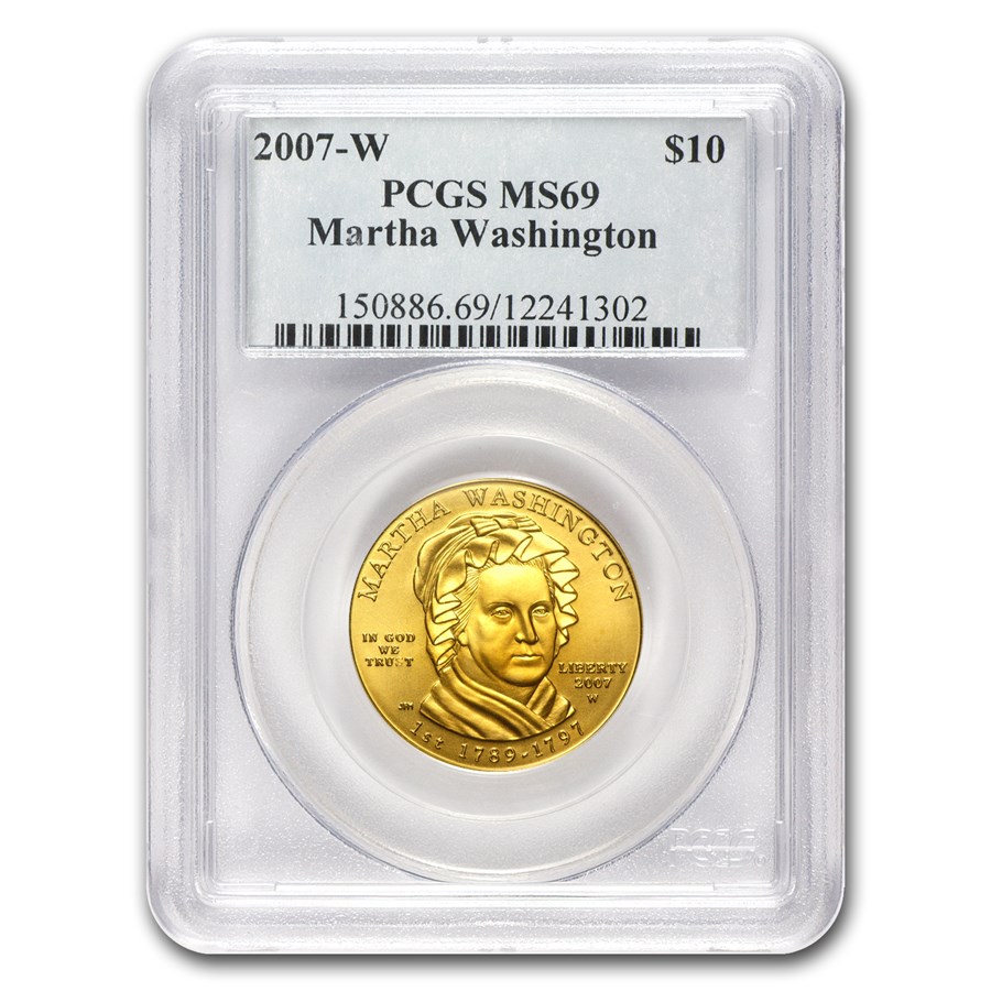 2007-W 1/2 oz Gold Martha Washington MS-69 PCGS