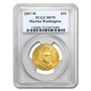 2007-W 1/2 oz Gold Martha Washington MS-70 PCGS
