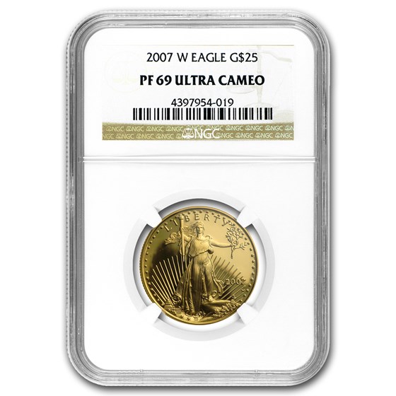2007-W 1/2 oz Proof American Gold Eagle PF-69 UCAM NGC