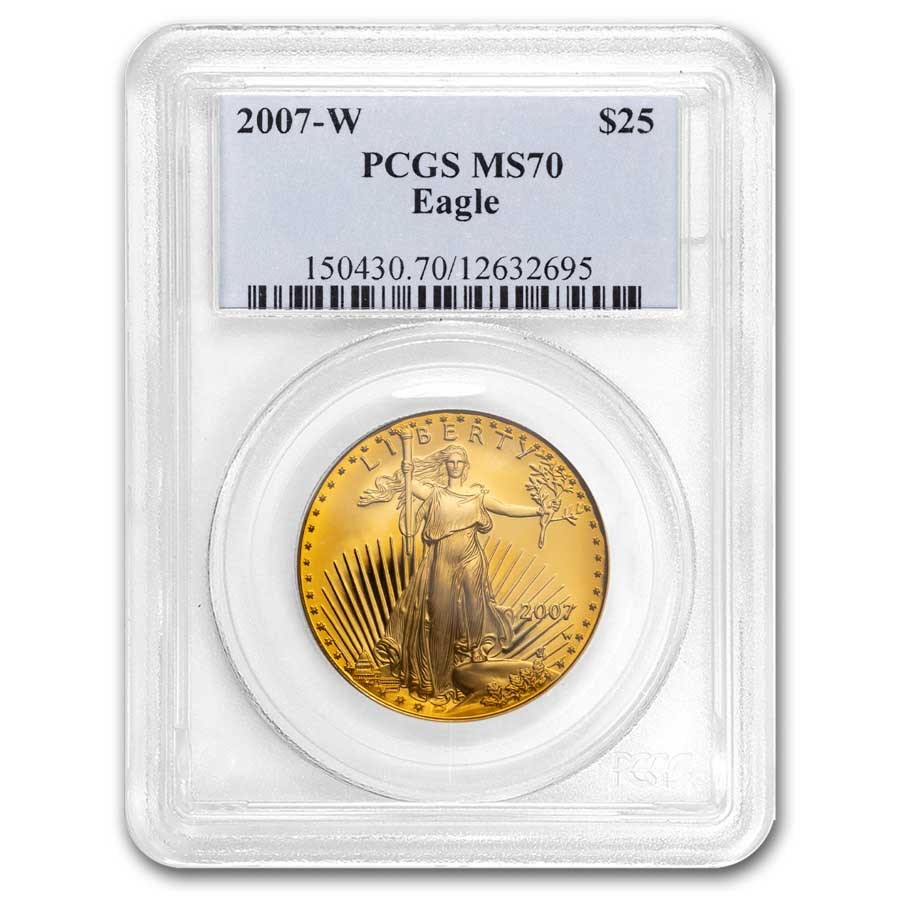 2007-W 1/2 oz Proof American Gold Eagle PR-70 DCAM PCGS
