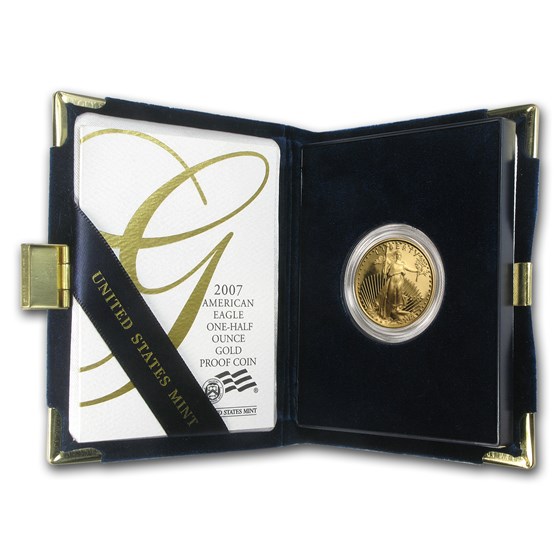 2007-W 1/2 oz Proof American Gold Eagle (w/Box & COA) 2007-W 1/2 oz Proof American Gold Eagle (w/Box & COA)