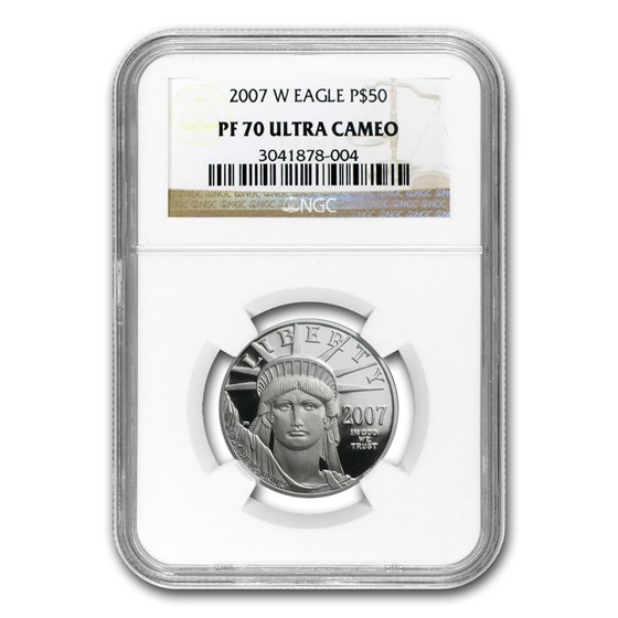 2007-W 1/2 oz Proof American Platinum Eagle PF-70 UCAM NGC 2007-W 1/2 oz Proof American Platinum Eagle PF-70 UCAM NGC