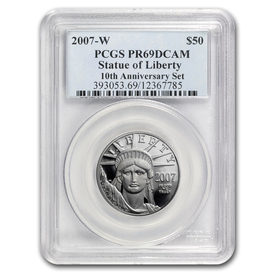 2007-W 1/2 oz Proof American Platinum Eagle PR-69 DCAM PCGS