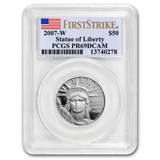 2007-W 1/2 oz Proof American Platinum Eagle PR-69 PCGS (FS) 2007-W 1/2 oz Proof American Platinum Eagle PR-69 PCGS (FS)