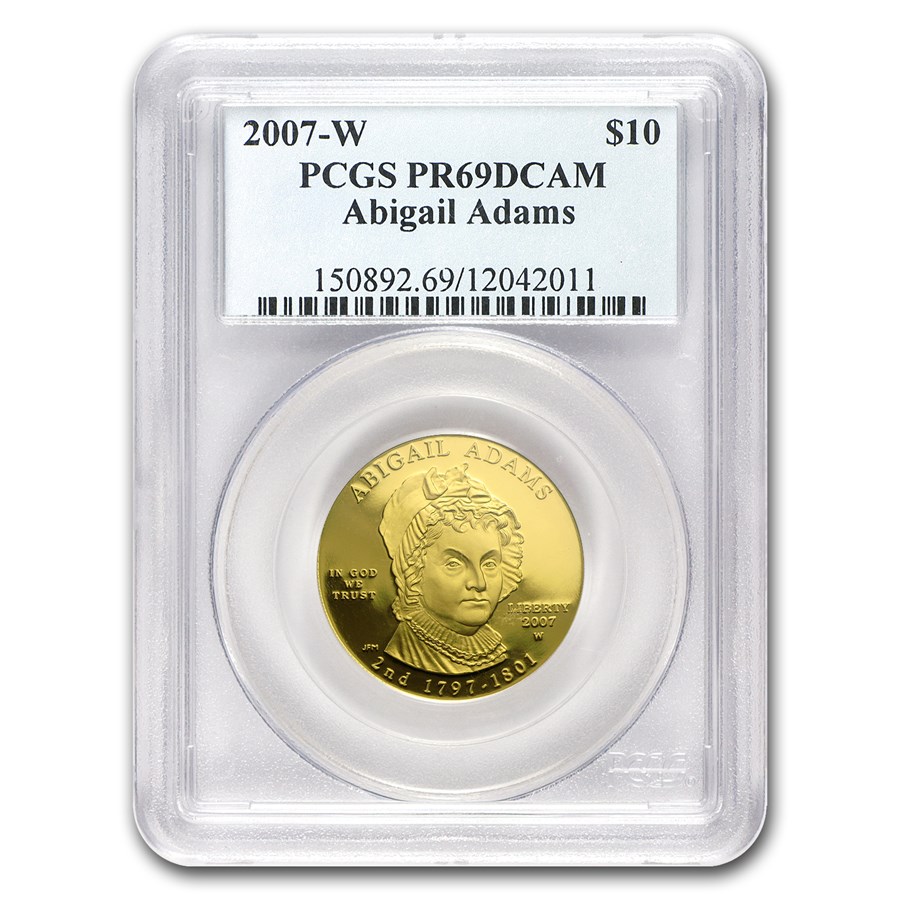 2007-W 1/2 oz Proof Gold Abigail Adams PR-69 PCGS