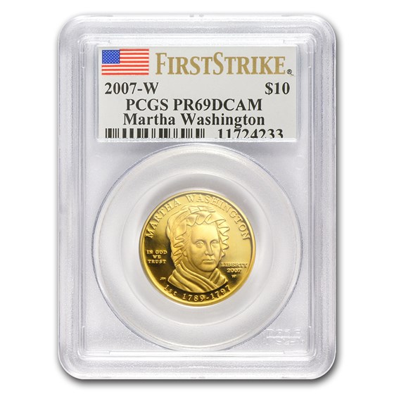 2007-W 1/2 oz Proof Gold Martha Washington PR-69 PCGS (FS) 2007-W 1/2 oz Proof Gold Martha Washington PR-69 PCGS (FS)