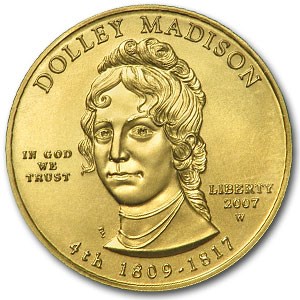2007-W 1/2 oz Uncirculated Gold Dolley Madison (Capsule Only) 2007-W 1/2 oz Uncirculated Gold Dolley Madison (Capsule Only)