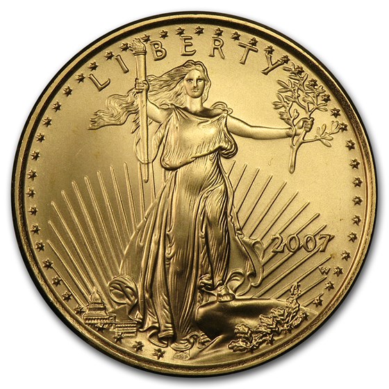 2007-W 1/4 oz Burnished American Gold Eagle (Capsule Only) 2007-W 1/4 oz Burnished American Gold Eagle (Capsule Only)