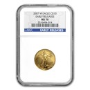 2007-W 1/4 oz Burnished American Gold Eagle MS-70 NGC (ER) 2007-W 1/4 oz Burnished American Gold Eagle MS-70 NGC (ER)
