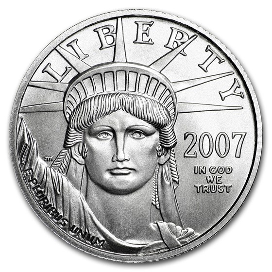 2007-W 1/4 oz Burnished American Platinum Eagle (w/Box & COA) 2007-W 1/4 oz Burnished American Platinum Eagle (w/Box & COA)