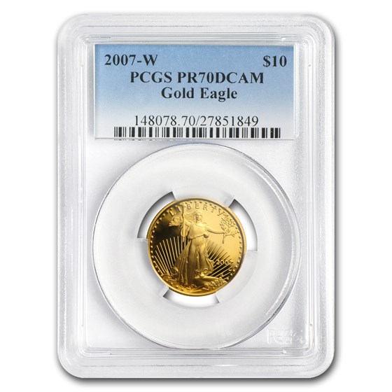 2007-W 1/4 oz Proof American Gold Eagle PR-70 PCGS