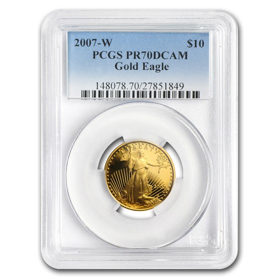 2007-W 1/4 oz Proof American Gold Eagle PR-70 PCGS 2007-W 1/4 oz Proof American Gold Eagle PR-70 PCGS