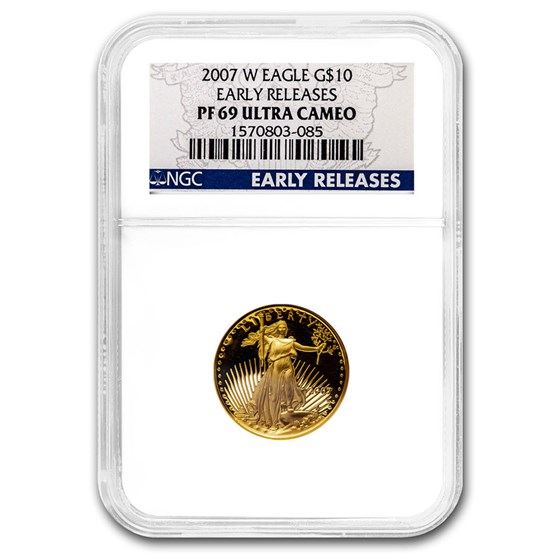 2007-W 1/4 oz Proof Gold American Eagle PF-69 NGC (ER) 2007-W 1/4 oz Proof Gold American Eagle PF-69 NGC (ER)