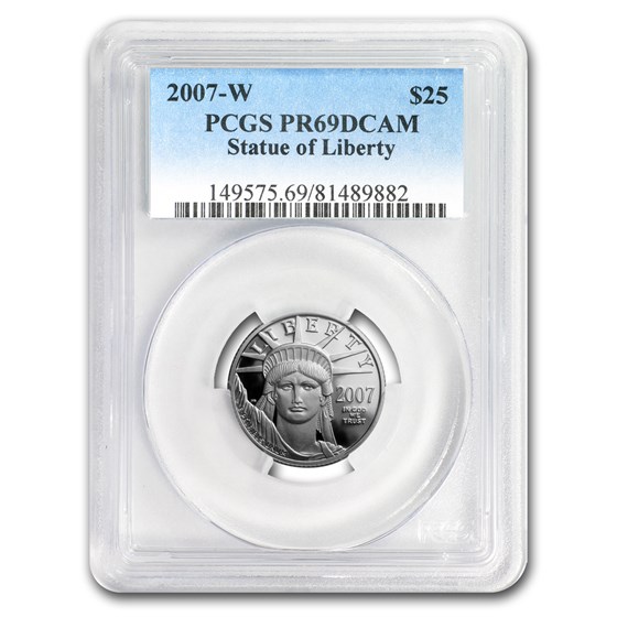 2007-W 1/4 oz Proof Platinum American Eagle PR-69 PCGS 2007-W 1/4 oz Proof Platinum American Eagle PR-69 PCGS
