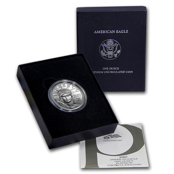 2007-W 1 oz Burnished American Platinum Eagle (w/Box & COA) 2007-W 1 oz Burnished American Platinum Eagle (w/Box & COA)