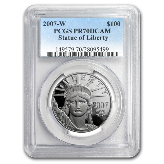 2007-W 1 oz Proof American Platinum Eagle PR-70 PCGS 2007-W 1 oz Proof American Platinum Eagle PR-70 PCGS