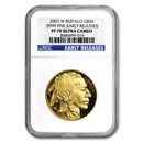 2007-W 1 oz Proof Gold Buffalo PF-70 NGC (ER)