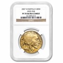 2007-W 1 oz Proof Gold Buffalo PF-70 NGC