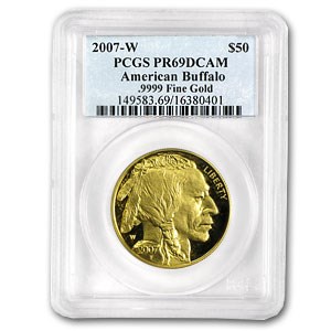 2007-W 1 oz Proof Gold Buffalo PR-69 PCGS