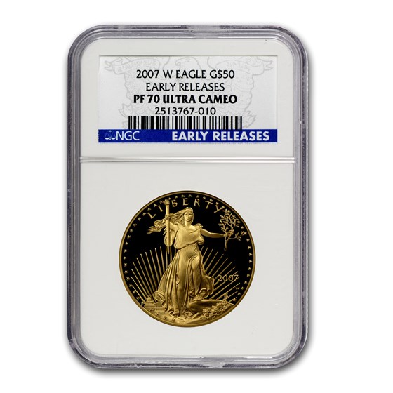 2007-W 1 oz Proof Gold Eagle PF-70 UCAM NGC (Early Releases) 2007-W 1 oz Proof Gold Eagle PF-70 UCAM NGC (Early Releases)