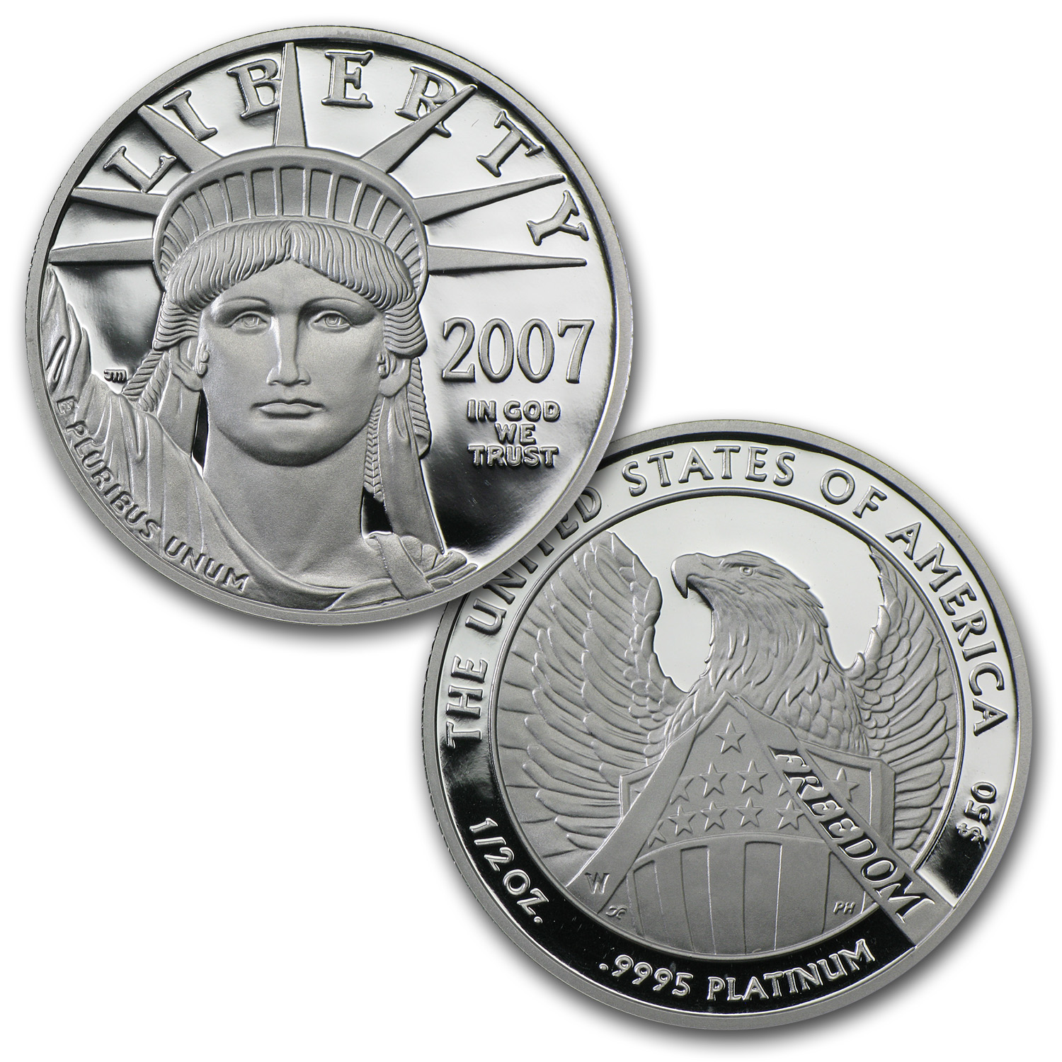 Buy 2007-W 2-Coin Proof/Reverse Proof Platinum Set (w/Box