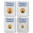 2007-W 4-Coin Proof American Gold Eagle Set PR-69 PCGS