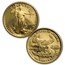 2007-W 4-Coin Proof American Gold Eagle Set (w/Box & COA)