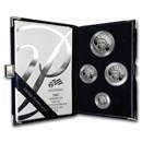 2007-W 4-Coin Proof American Platinum Eagle Set (w/Box & COA)