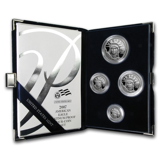 2007-W 4-Coin Proof Platinum American Eagle Set (w/Box & COA) 2007-W 4-Coin Proof Platinum American Eagle Set (w/Box & COA)