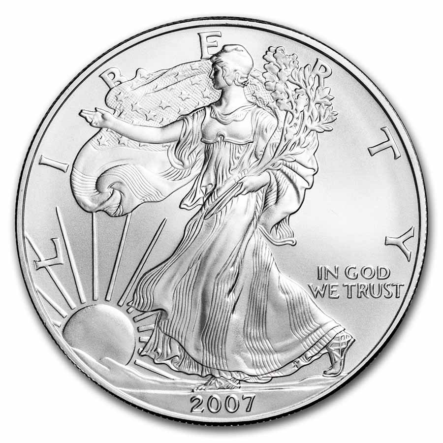 2007-W Burnished American Silver Eagle (Capsule Only)