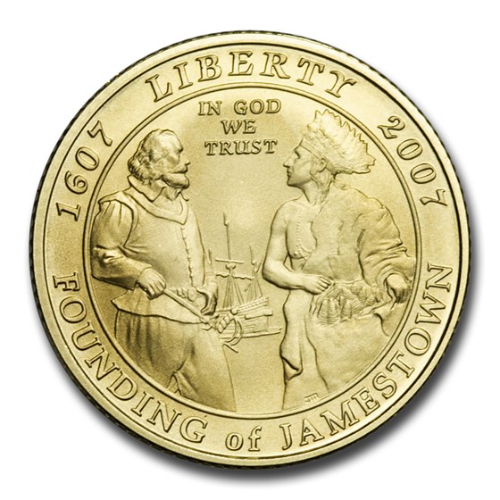 2007-W Gold $5 Commem Jamestown BU (Capsule Only) 2007-W Gold $5 Commem Jamestown BU (Capsule Only)