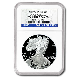 Buy 2007-W Proof American Silver Eagle PF-69 NGC (ER, Ultra Cameo