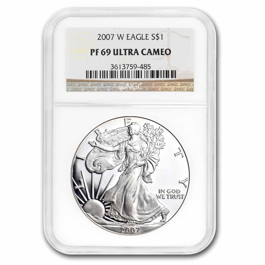 2007-W Proof American Silver Eagle PF-69 NGC