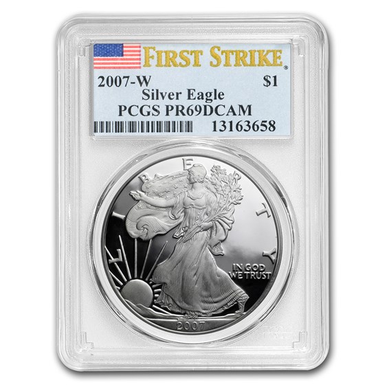 2007-W Proof American Silver Eagle PR-69 PCGS (FS) 2007-W Proof American Silver Eagle PR-69 PCGS (FS)