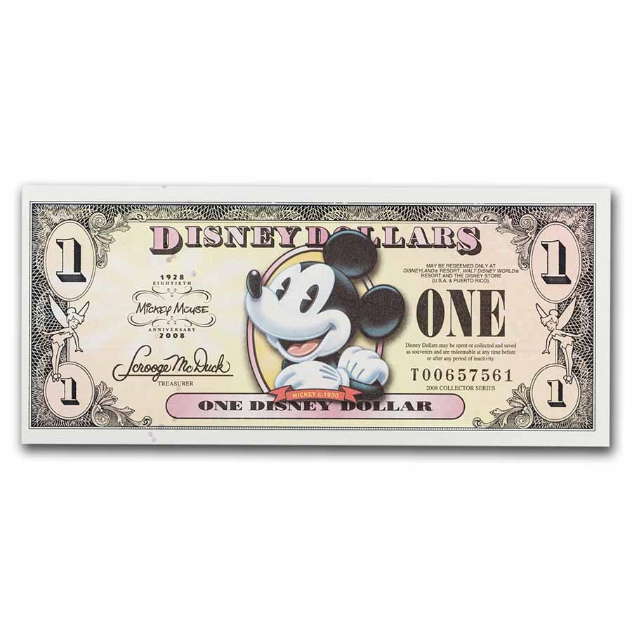 2008 $1.00 (T) Pie-Eye Mickey CU (DIS#143)