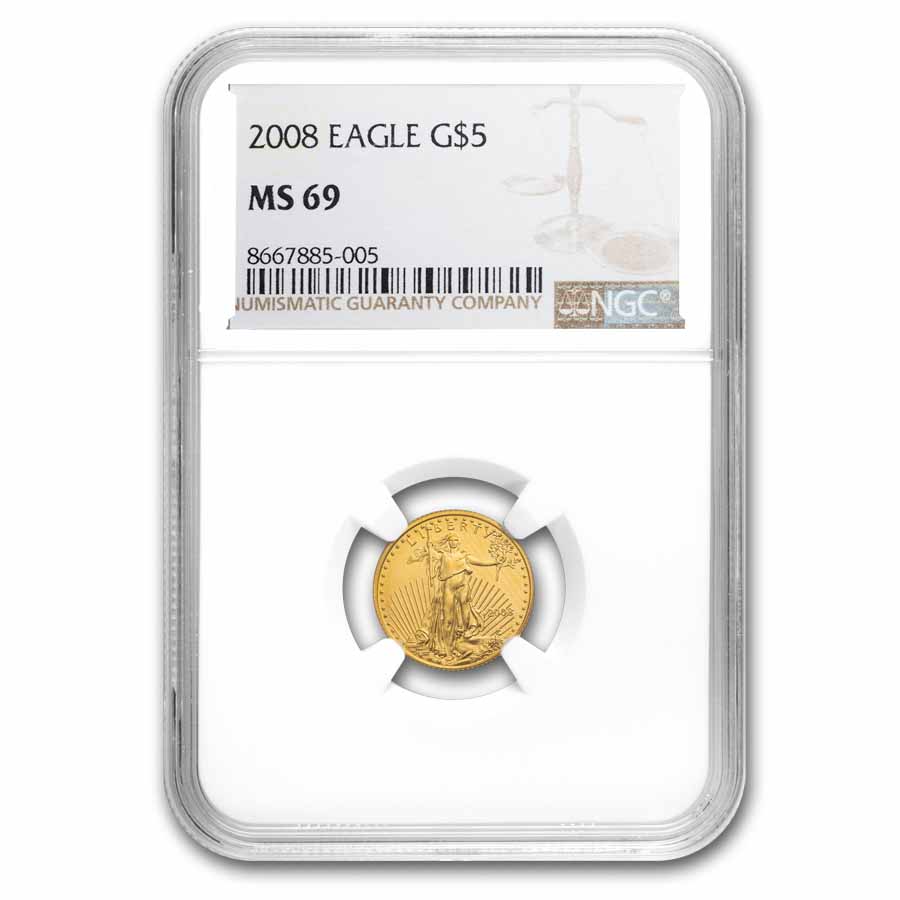 Buy 2008 1/10 oz Gold Eagle MS-69 NGC | APMEX