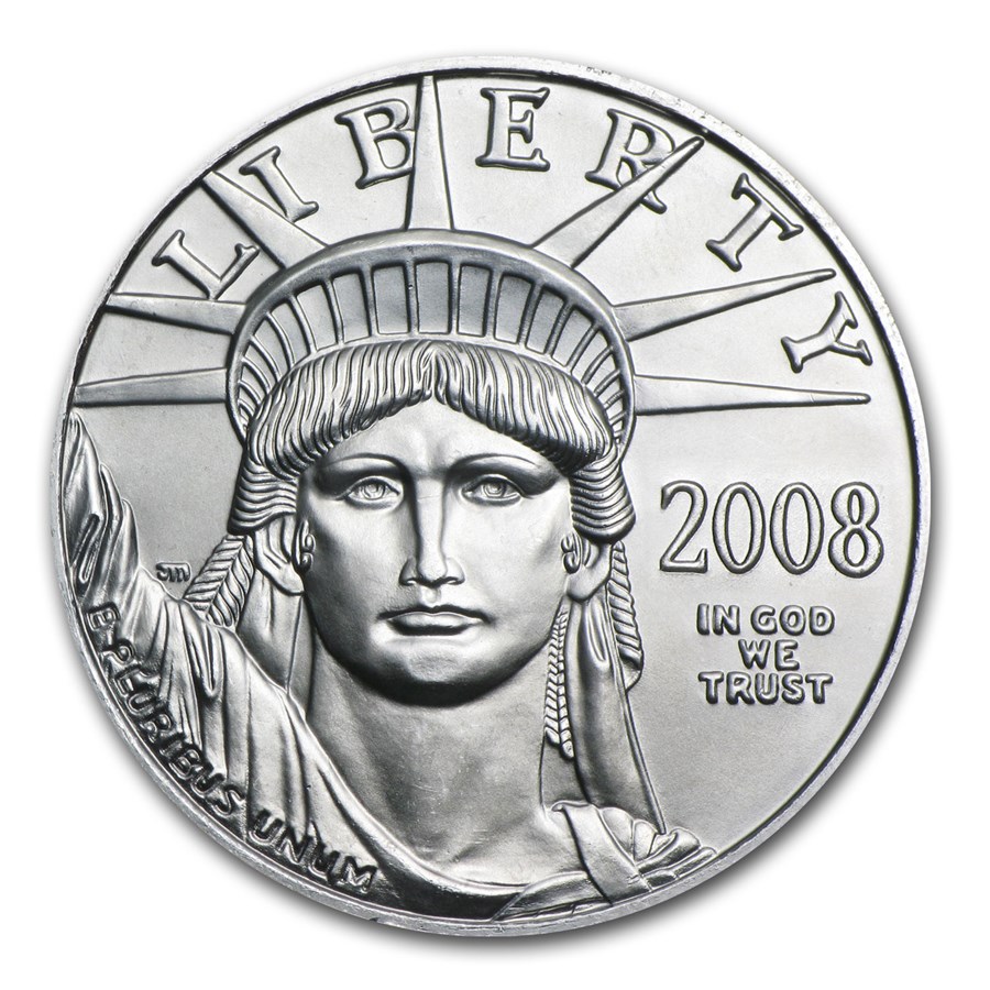 2008 1/10 oz Platinum American Eagle BU 1/10 oz Platinum Eagles APMEX