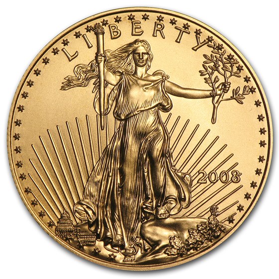 2008 1/2 oz American Gold Eagle BU 2008 1/2 oz American Gold Eagle BU