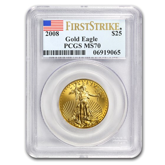 2008 1/2 oz American Gold Eagle MS-70 PCGS (FS) 2008 1/2 oz American Gold Eagle MS-70 PCGS (FS)