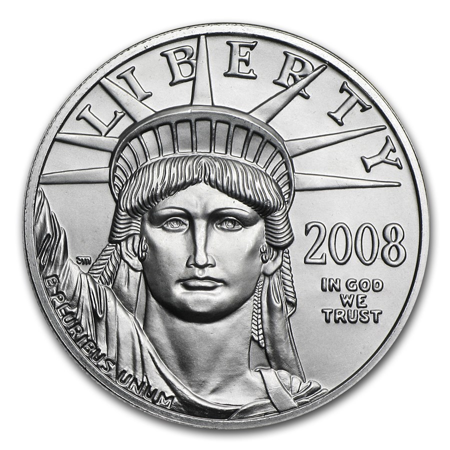 2008 1/2 oz American Platinum Eagle BU