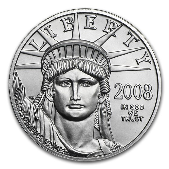 2008 1/2 oz American Platinum Eagle BU 2008 1/2 oz American Platinum Eagle BU