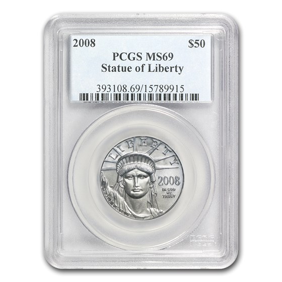 2008 1/2 oz American Platinum Eagle MS-69 PCGS