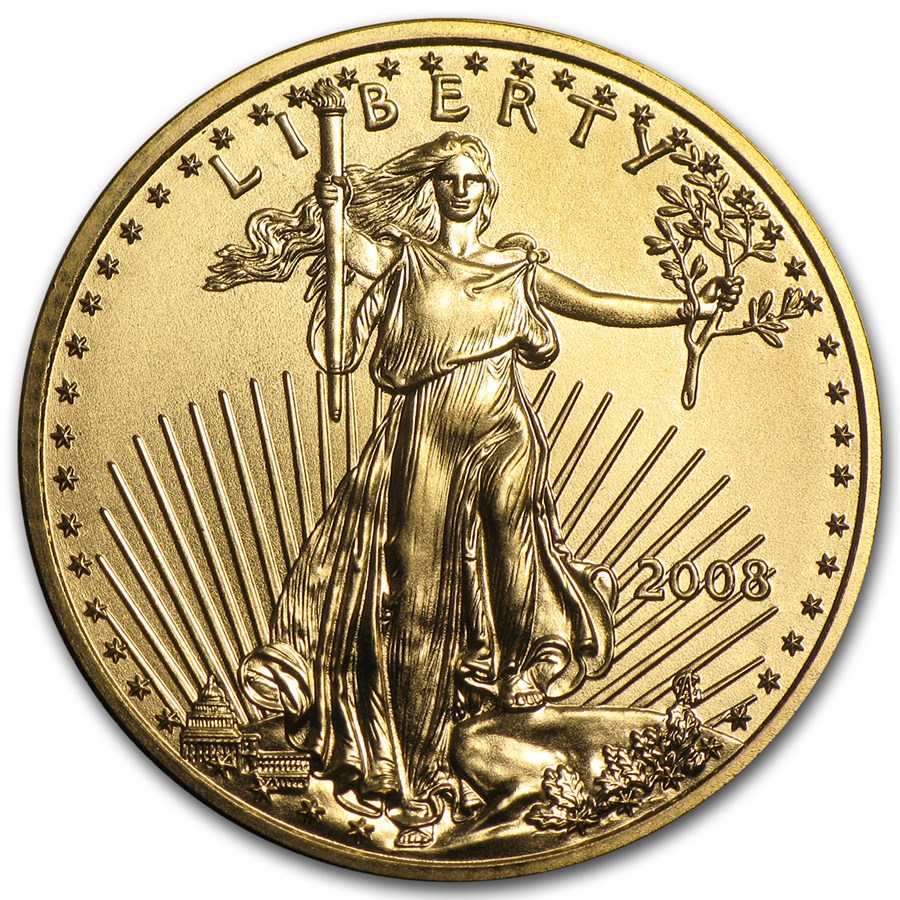 2008 1/4 oz American Gold Eagle BU